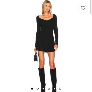 Free People Small World Mini Dress Black Extra Small XS